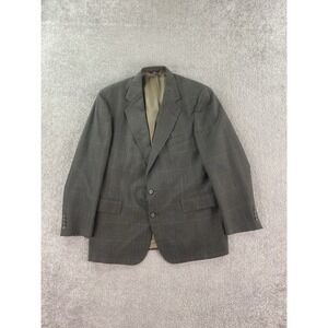 Polo University Club Suit Jacket 44 R Green Wool Glen Plaid Luxury Ralph Lauren